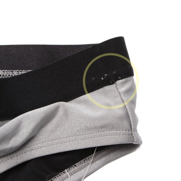 CALVIN KLEIN Swimsuit 2-Piece Logo Bikini Set Platinium Silver Triangle Halter L - Picture 6 of 13